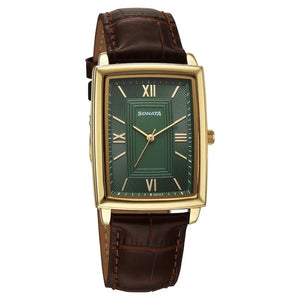 Sonata Festive Quartz Analog Watch For Men - 77199YL01 - KRISHNA WATCH COMPANY