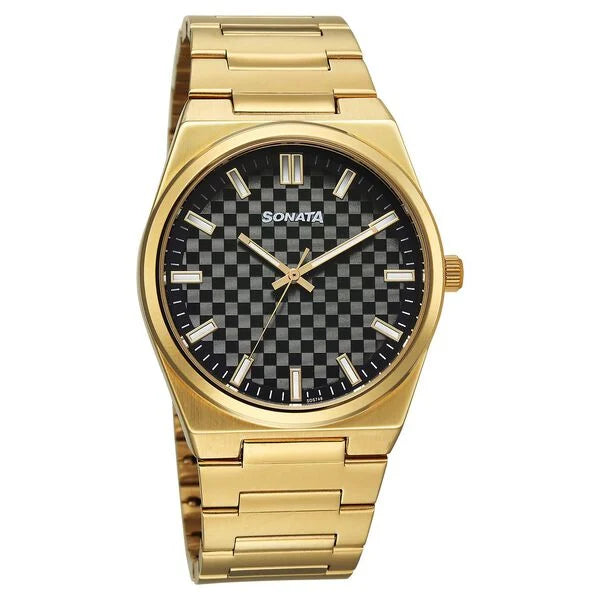 Sonata Festive Quartz Analog Watch For Men 77200ym01