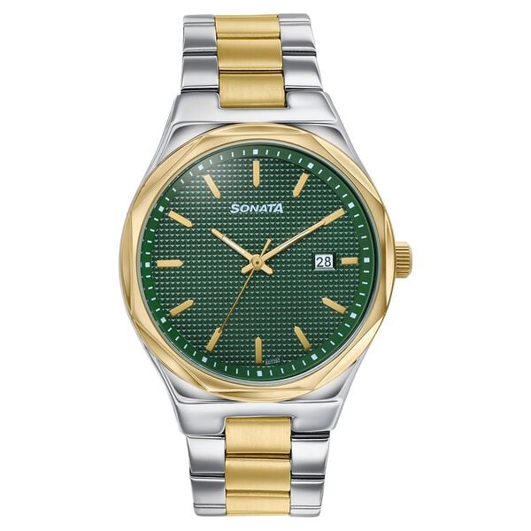 Sonata Jashn Quartz Analog Watch For Men 77205BM01