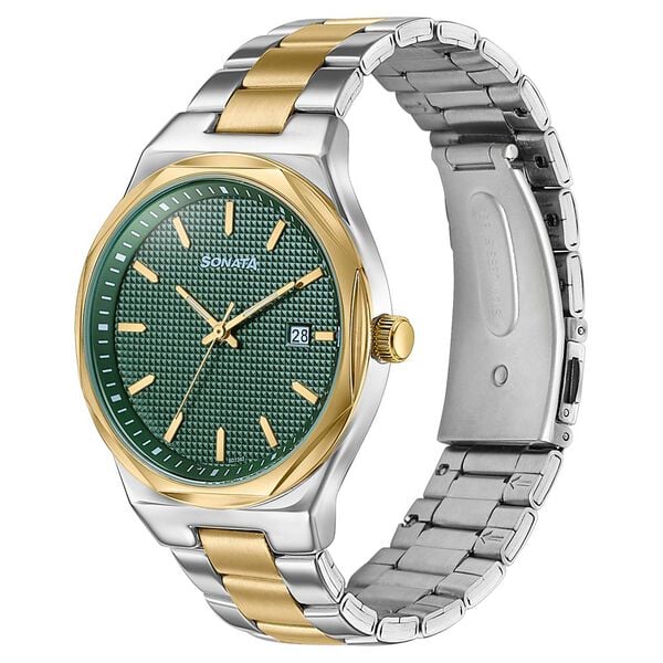 Sonata Jashn Quartz Analog Watch For Men 77205BM01