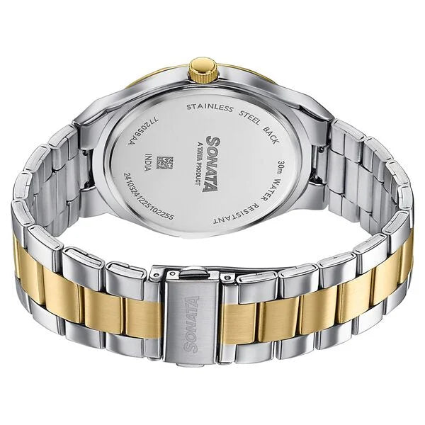 Sonata Jashn Quartz Analog Watch For Men 77205BM01