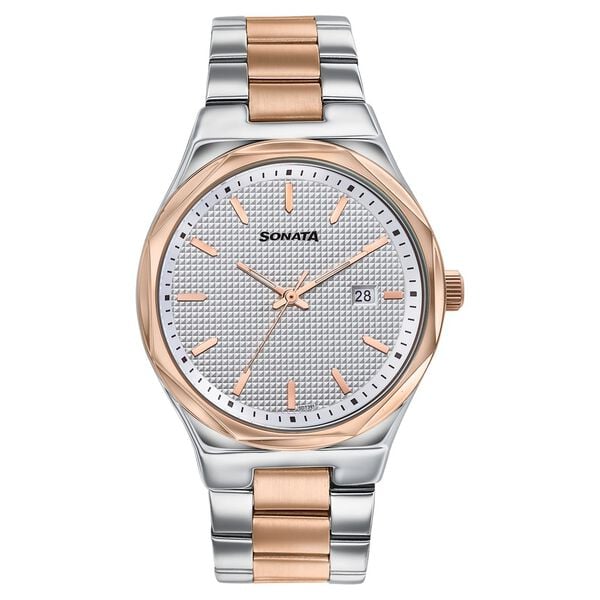 Sonata Jashn Quartz Analog Watch For Men 77205KM01
