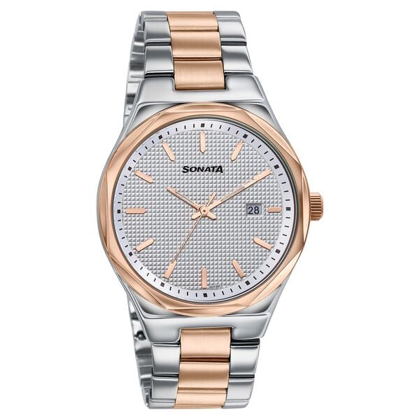 Sonata Jashn Quartz Analog Watch For Men 77205KM01