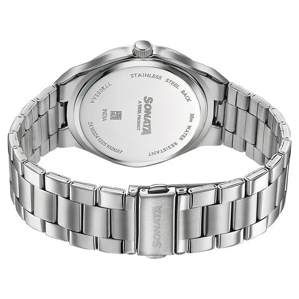 Sonata Jashn Quartz Analog Watch For Men 77205SM01