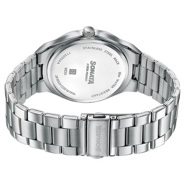 Sonata Jashn Quartz Analog Watch For Men 77205SM04