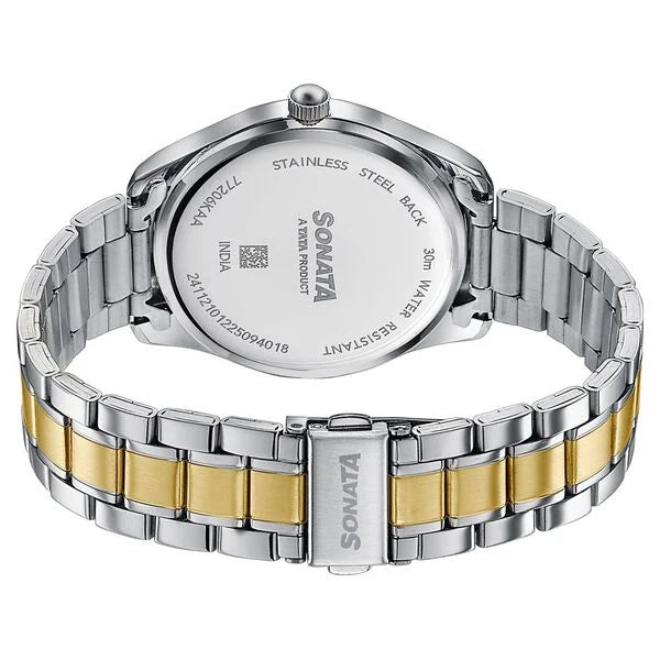 Sonata Jashn Quartz Analog Watch For Men - 77206BM01