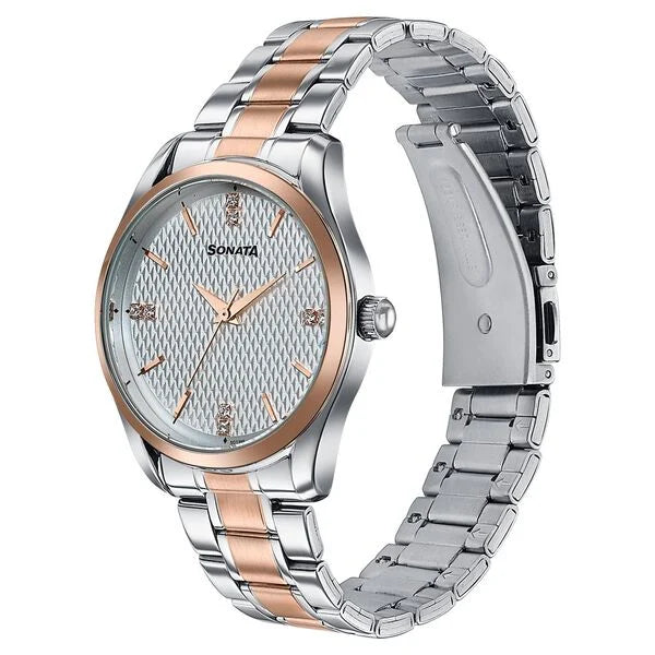 Sonata Jashn Quartz Analog Watch For Men 77206km02