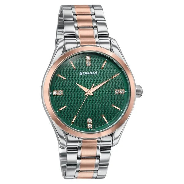 Sonata Jashn Quartz Analog Watch For Men 77206KM03