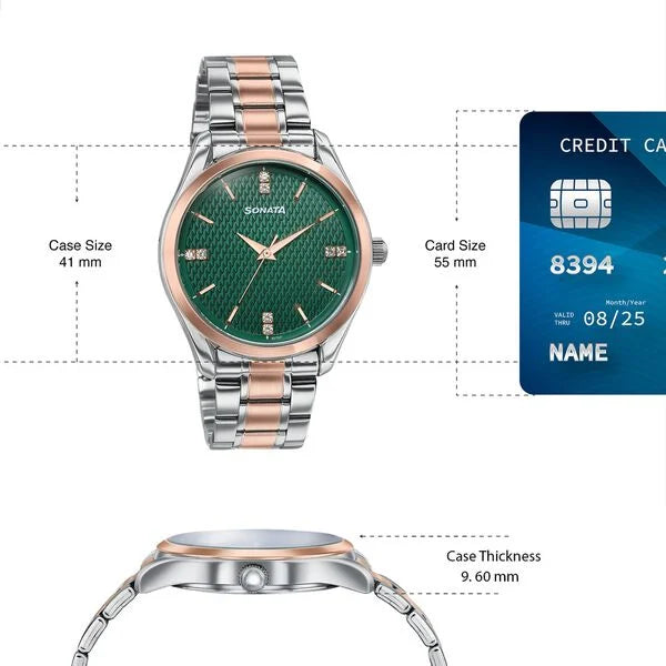 Sonata Jashn Quartz Analog Watch For Men 77206KM03