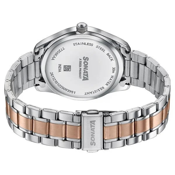 Sonata Jashn Quartz Analog Watch For Men 77206KM03