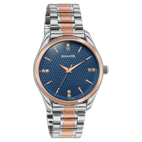 Sonata Jashn Quartz Analog Watch For Men 77206KM04