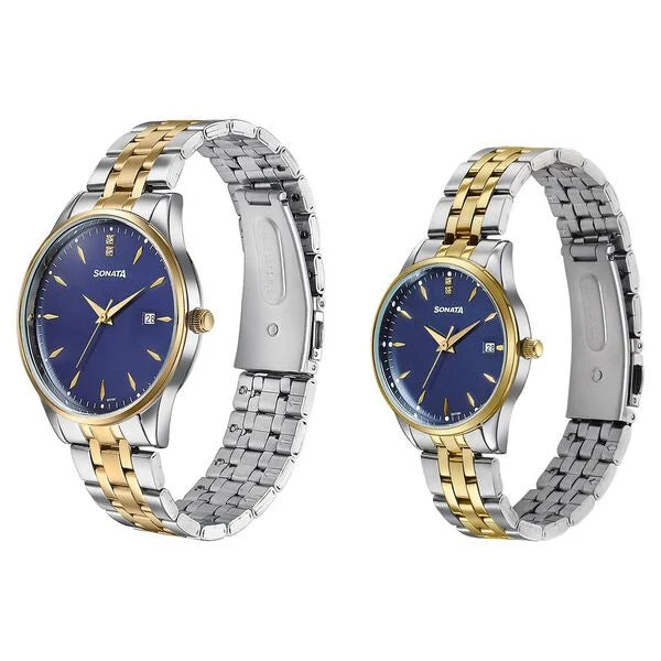 Sonata Jashn Quartz Analog Watch For Couple 7721087125BM01