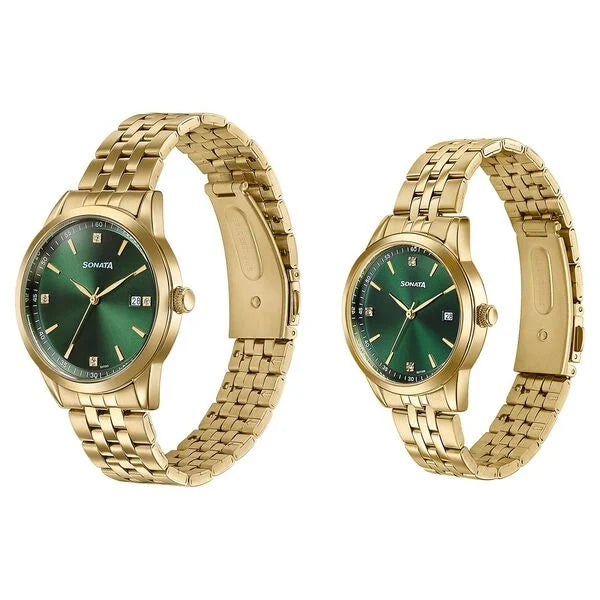 Sonata Jashn Quartz Analog Watch For Couple 7721287126YM01