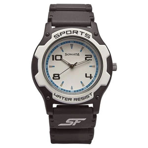 SF Quartz Analog White Dial Watch for Men 7921pp11 - KRISHNA WATCH COMPANY