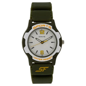 SF Quartz Analog White Dial Plastic Strap Watch for Men 7921pp15 - KRISHNA WATCH COMPANY