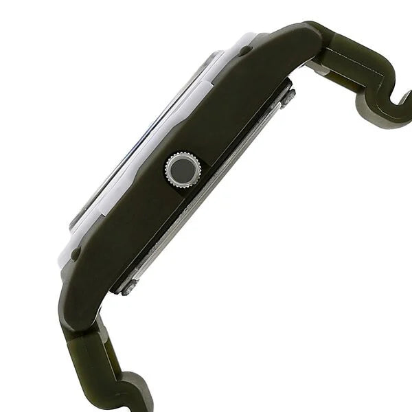 SF Quartz Analog White Dial Plastic Strap Watch for Men 7921pp15