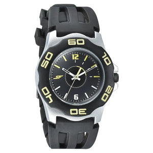 SF Quartz Analog Black Dial PU Strap Watch for Men 7929pp09w - KRISHNA WATCH COMPANY