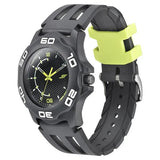 SF Quartz Analog Black Dial PU Strap Watch for Men 7929pp11w