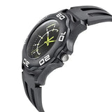 SF Quartz Analog Black Dial PU Strap Watch for Men 7929pp11w