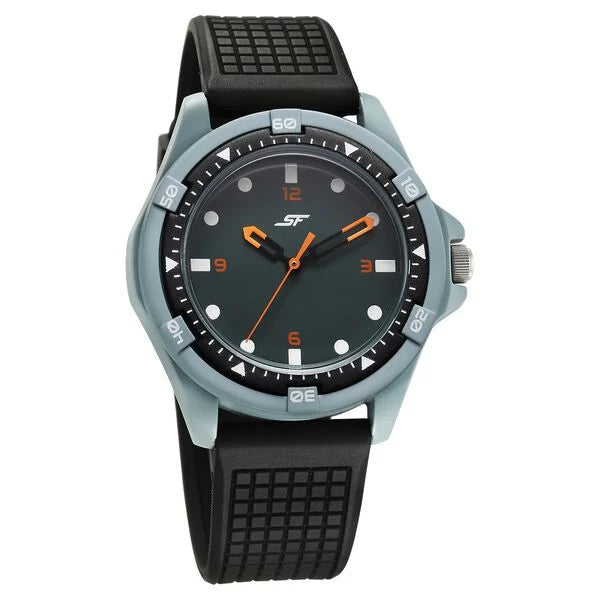 SF Sporty Grey Dial Polyurethane Strap Watch for Men 7930pp24w - KRISHNA WATCH COMPANY