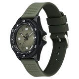 SF Sporty Analogs Quartz Analog Green Dial Green Plastic Strap Watch For Men 7930pp27w