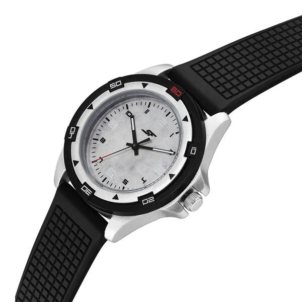 SF Sporty Analogs Quartz Analog Multicoloured Dial Black Plastic Strap Watch For Men 7930pp30w