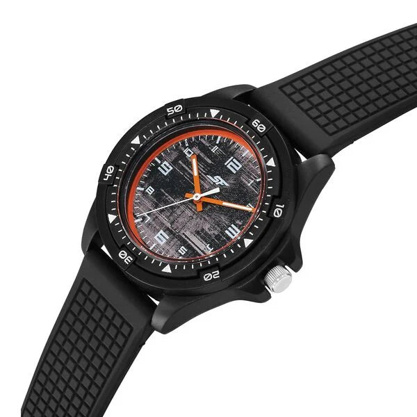 SF Sporty Analogs Quartz Analog Multicoloured Dial Black Plastic Strap Watch For Men 7930pp32w