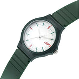 SF Quartz Analog White Dial Plastic Strap Watch for Men 7964pp06w