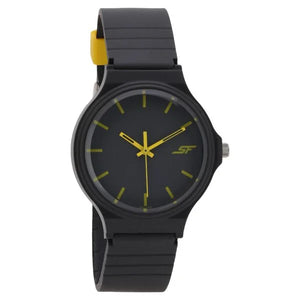 SF Quartz Analog Black Dial Plastic Strap Watch for Men 7964pp08w - KRISHNA WATCH COMPANY