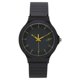 SF Quartz Analog Black Dial Plastic Strap Watch for Men 7964pp08w