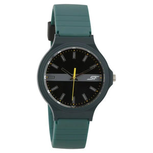 SF Quartz Analog Black Dial Plastic Strap Watch for Men 7964pp09w - KRISHNA WATCH COMPANY