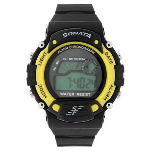 SF Digital Dial Plastic Strap Watch for Men 7982pp01 - KRISHNA WATCH COMPANY