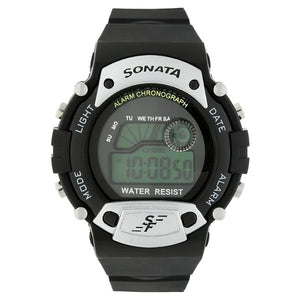 SF Digital Dial Plastic Strap Watch for Men 7982pp02 - KRISHNA WATCH COMPANY