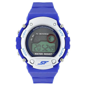 SF Digital Dial Blue Plastic Strap Watch for Men 7982pp07 - KRISHNA WATCH COMPANY