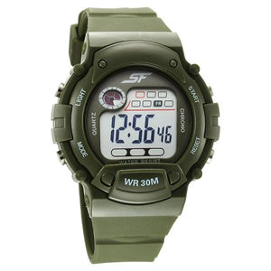 Sonata Digital Dial Green Plastic Strap Watch for Men - 7982PP12 - KRISHNA WATCH COMPANY