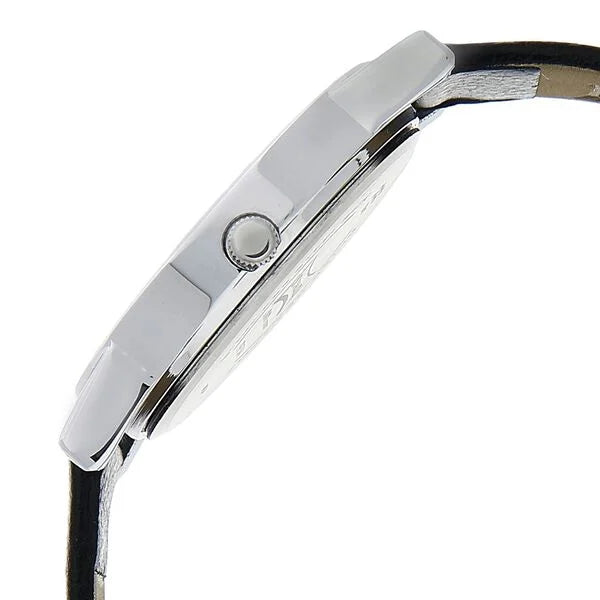 Sonata Quartz Analog White Dial Leather Strap Watch for Men - 7987SL01W