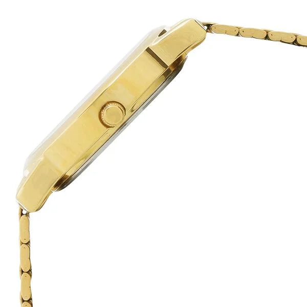 Sonata White Dial Golden Metal Strap Watch - 7987YM05W - KRISHNA WATCH COMPANY
