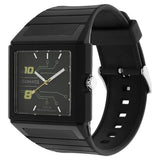 SF Quartz Analog Black Dial Plastic Strap Watch for Men 7988pp01