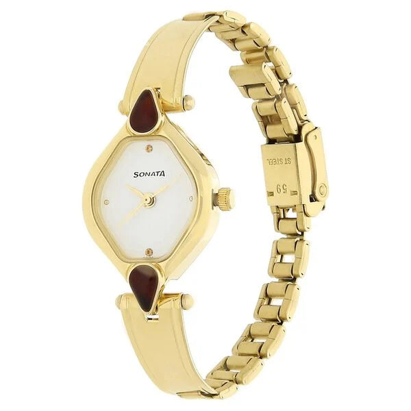 Sonata Quartz Analog Watch for Women 8063ym05 - KRISHNA WATCH COMPANY