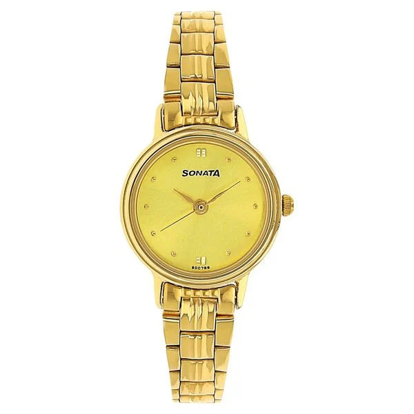 Sonata Quartz Analog Watch for Women 8096ym02 - KRISHNA WATCH COMPANY
