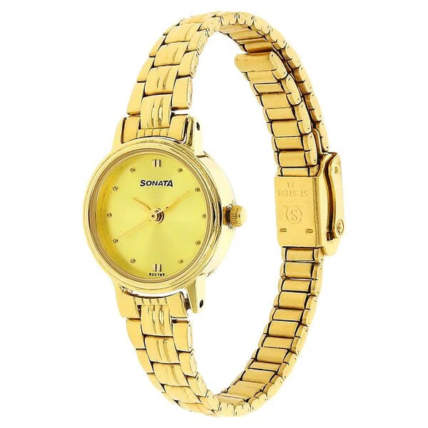 Sonata Quartz Analog Watch for Women 8096ym02 - KRISHNA WATCH COMPANY