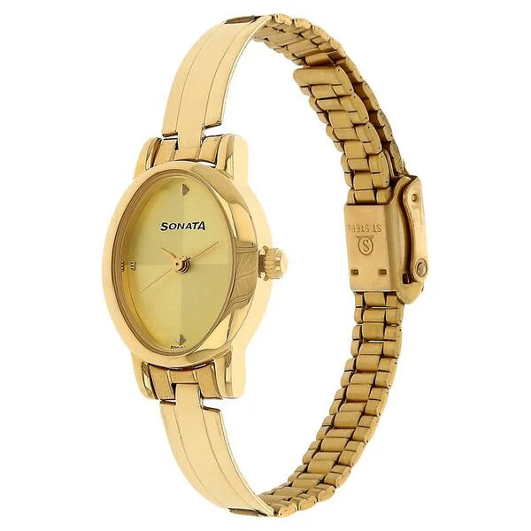 Sonata Quartz Analog Watch for Women - 8100YM02 - KRISHNA WATCH COMPANY