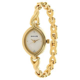 White Dial Golden Metal Strap Watch - 8109YM01