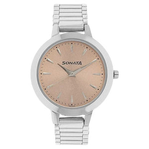 Sonata Elite Rose Gold Dial Women Watch - 8141SM01 - KRISHNA WATCH COMPANY