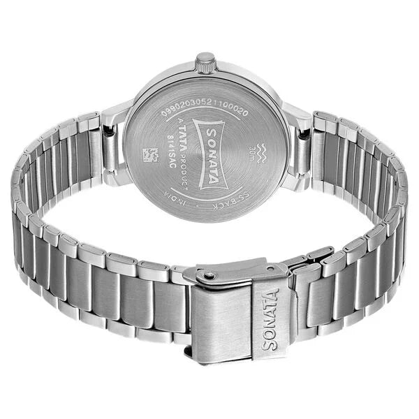Sonata Unveil Quartz Multifunction Purple Dial Watch for Women - 8141SM13 - KRISHNA WATCH COMPANY