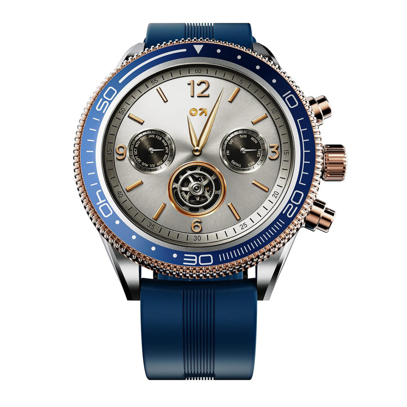 GOBOULT Saber Smart Watch 1.43'' AMOLED Display, Functional Rotating Bezel, AOD, BT Calling, 200+Watchfaces, 700 Nits Brightness, AI Voice Assistant, SpO2 Monitoring, 120+ Sports Mode (Blue)