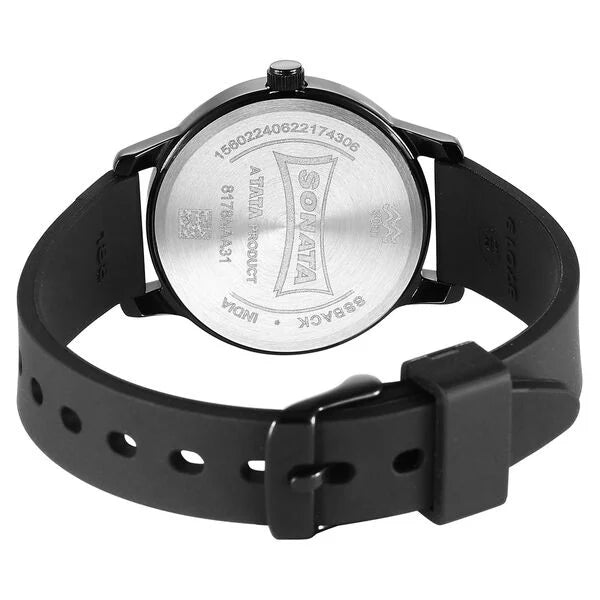 Sonata Splash Black Dial Women Watch 8178np01 - KRISHNA WATCH COMPANY