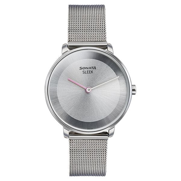 Sonata Sleek Quartz Analog Watch for Women 8191sm01