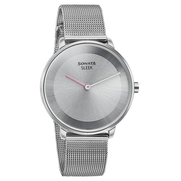 Sonata Sleek Quartz Analog Watch for Women 8191sm01
