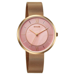 Sonata Modern Edit Quartz Analog Watch For Women 8193wm01 - KRISHNA WATCH COMPANY